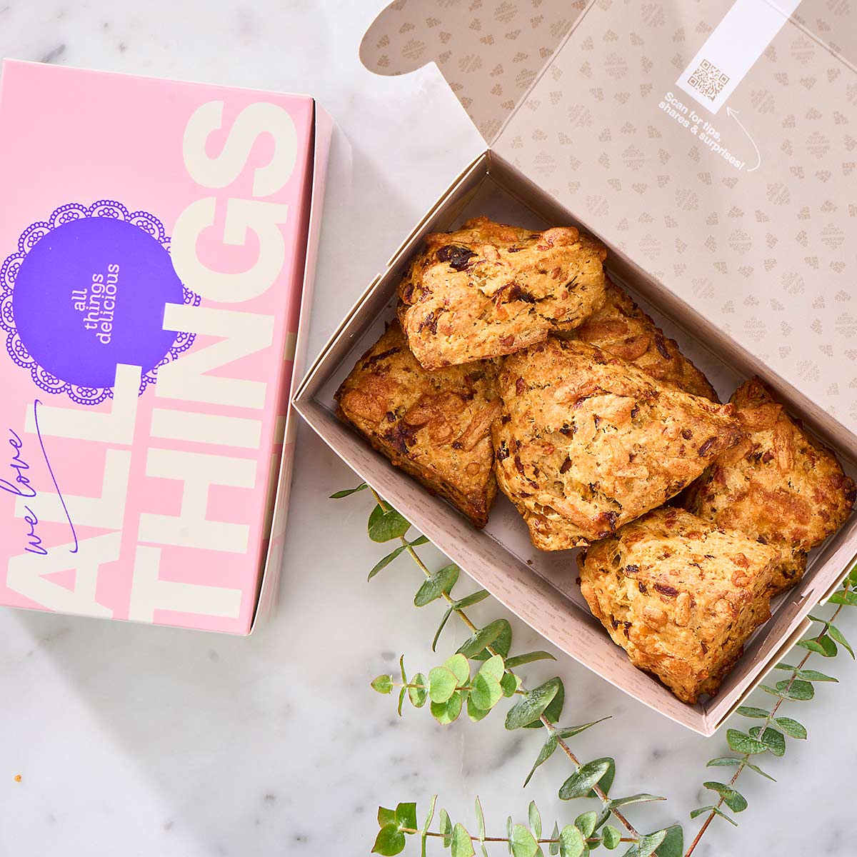 Caramelised Onion and Cheddar Scones (Box of 6) - Image 3