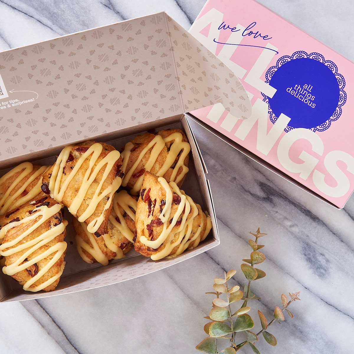 Orange Cranberry Scones (Box of 6) - Image 3