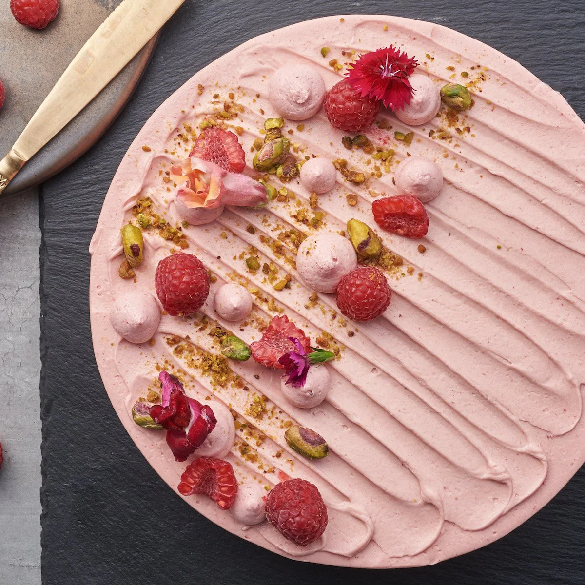 Raspberry Pistachio Cake - Image 3